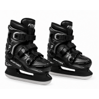 Прокатные прогулочные коньки FITICE SPORTSMEN BLACK GRAPHITE